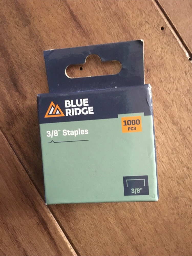 blue ridge 3/8 staples 1000 pcs. New Quantity 1 Box