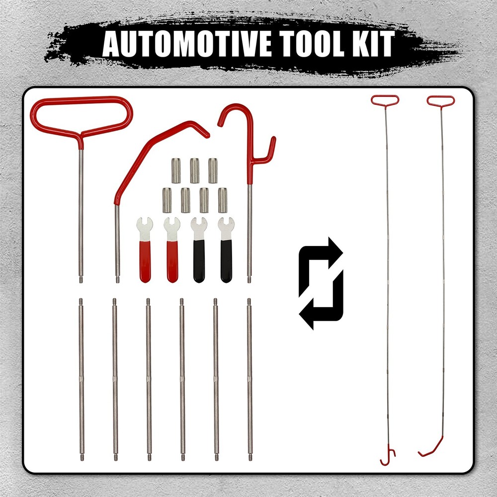 Stainless Steel 66" Assorted 5th Wheel Pin Puller, Extra Long J-Hook Pull Tool