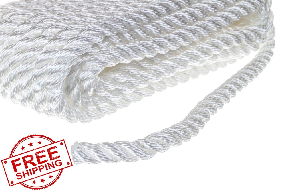 SEACHOICE 3-Strand Twisted Nylon Dock Line