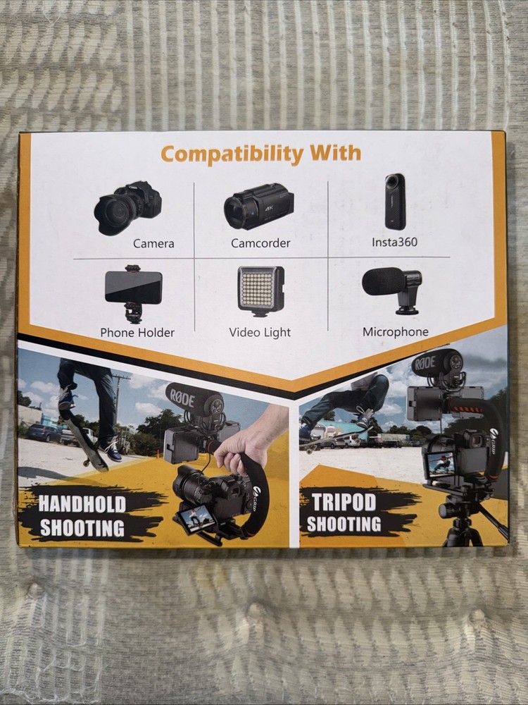 Zeadio Mobile Smartphone Video Handle Portable, Handheld Grip Stabilizer Camera