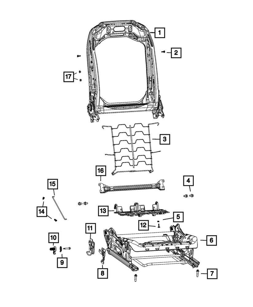 Genuine Mopar Seat Bracket 68405379AB