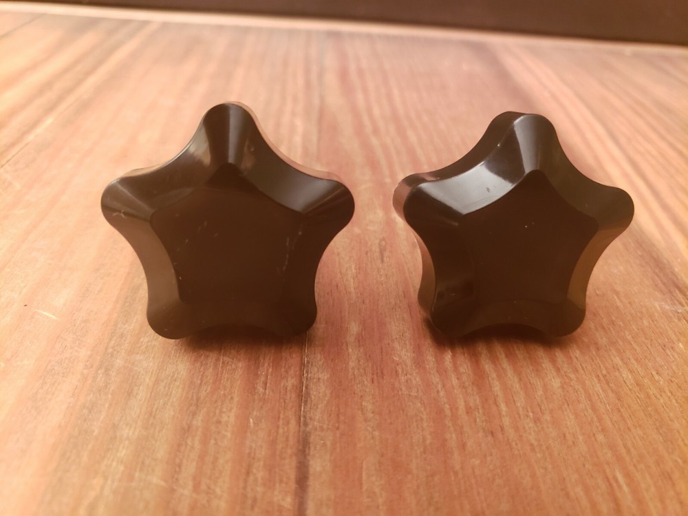 Bowflex Ultimate 1 Pair of Threaded Lock Knobs For Leg Extension Seat Rail NEW