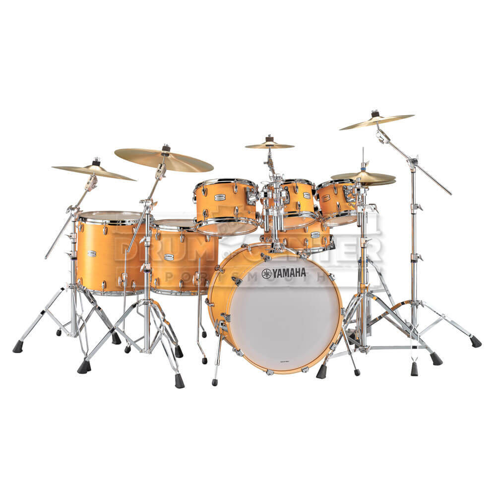 Yamaha Tour Custom Maple 7pc Drum Set Caramel Satin
