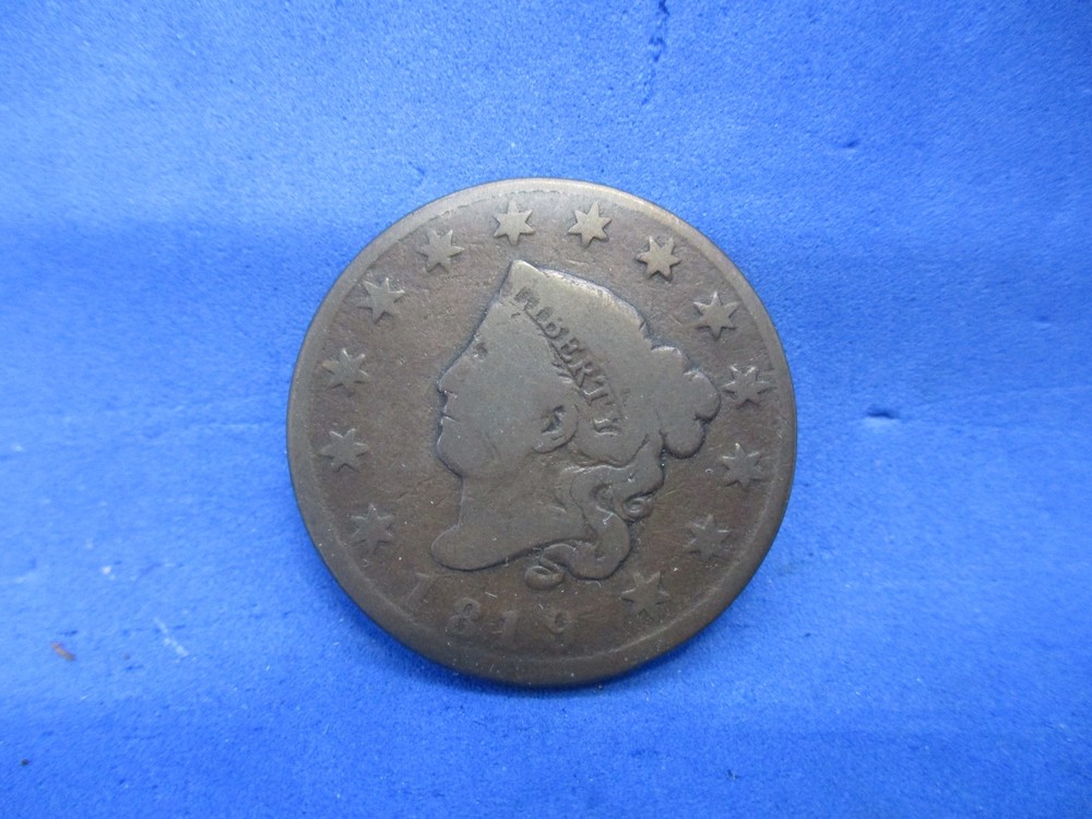 1819 Coronet Head Large Cent VG