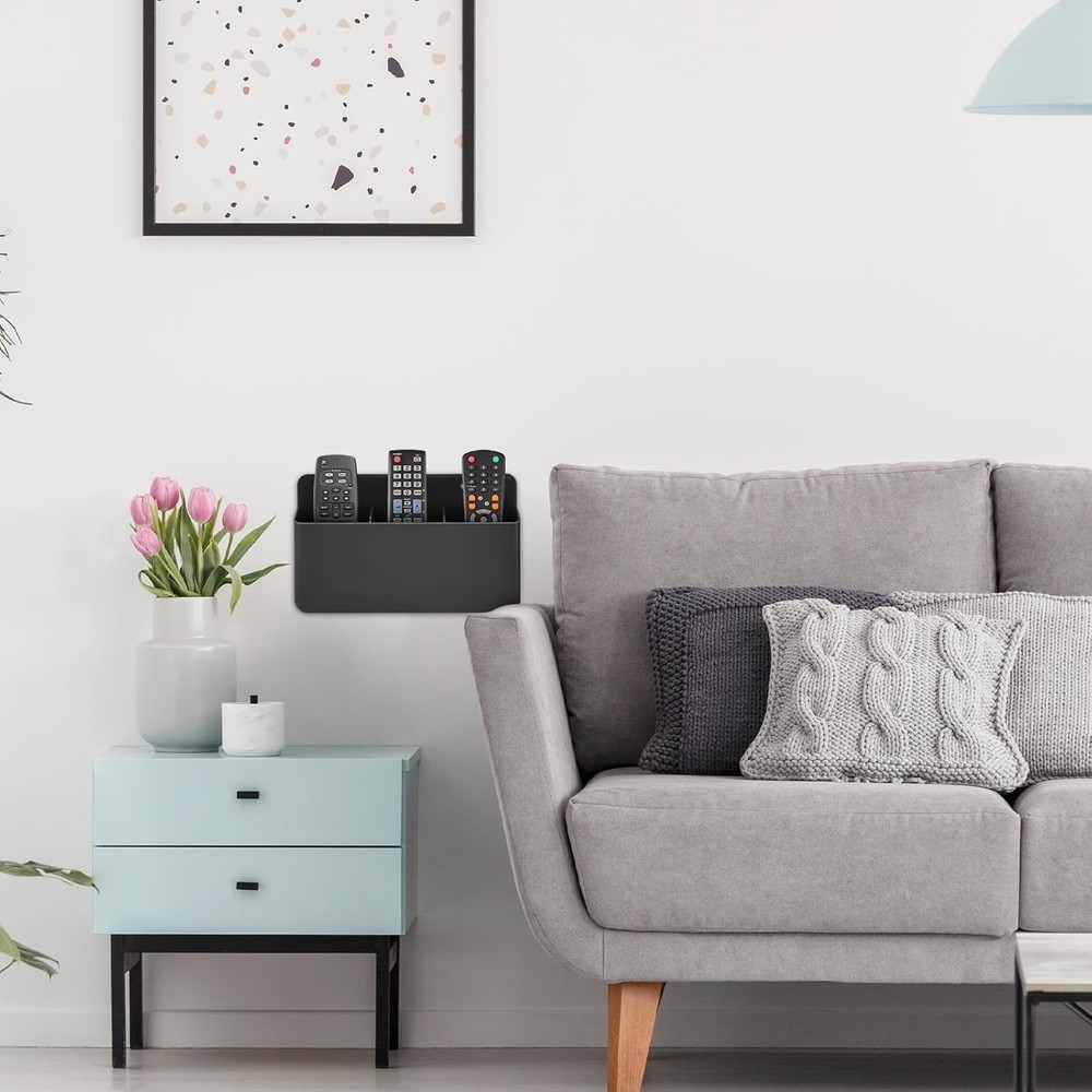 3 Pack Remote Control Wall Mount Holder for TV Couch Bed