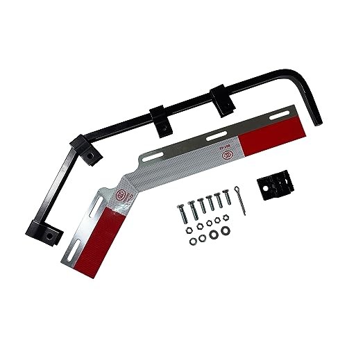 Pair Angle Down Bar Mud Flap Hangers Bracket 28" with Mounting Kit for Angled