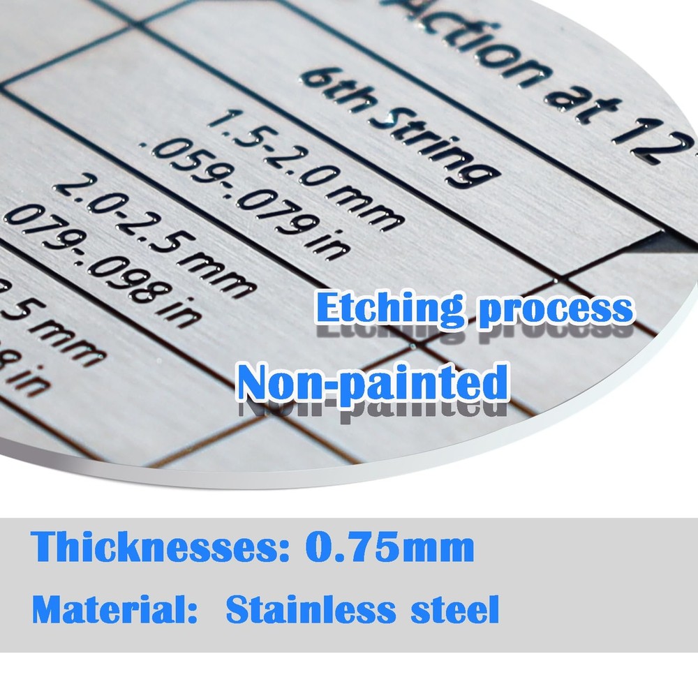 Guitar Action Gauge Ruler, String Height for