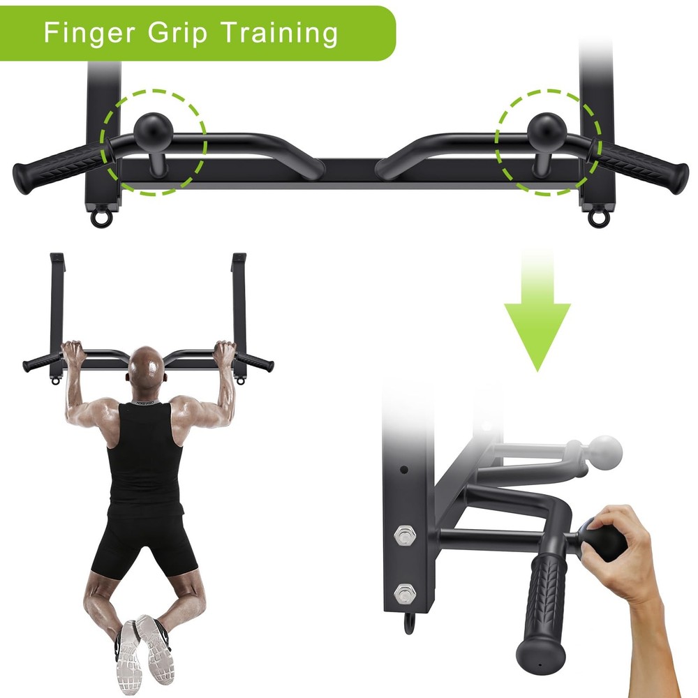 32" Ceiling Mounted Pull up Bar - Heavy Duty, Highly Adjustable, Multifunctional
