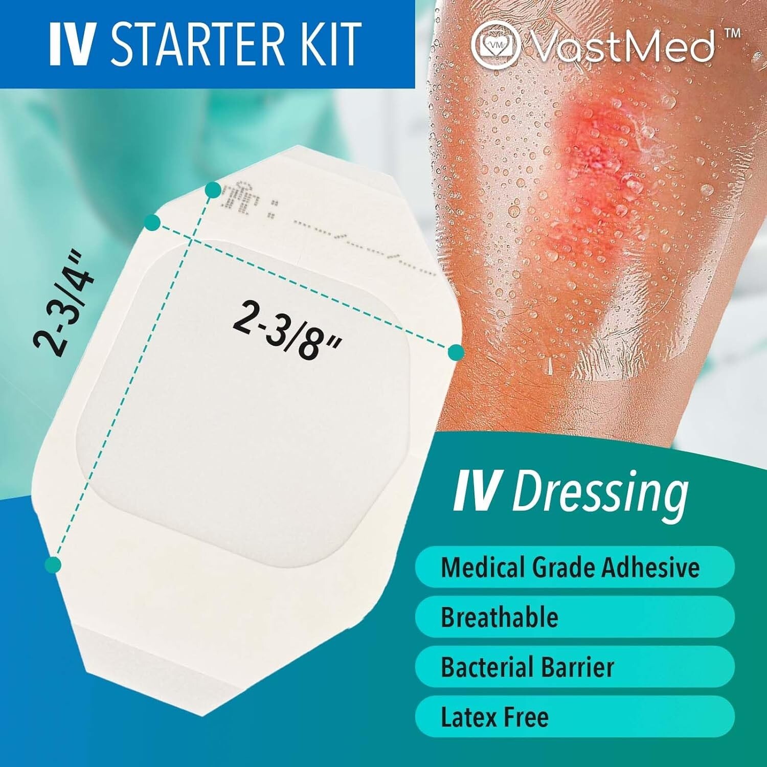 IV Starter Kit with Gauze/Chlorascrub Swab LF Posi-Guard Latex-Free Tourniquets