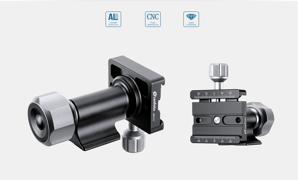 Leofoto MPG-01 Monopod Head Side Mount | 360° Panning / Arca