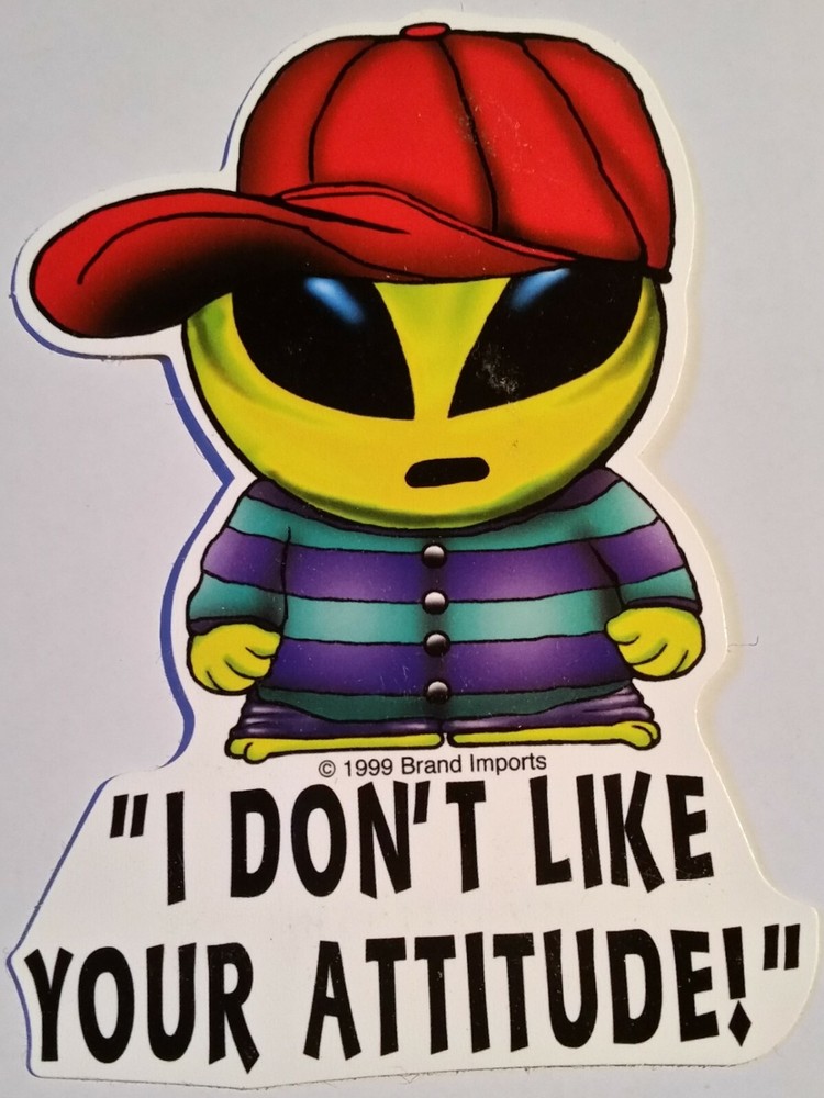 ALIEN--NEW--Vintage (1999) Vending Machine Sticker (#802 )