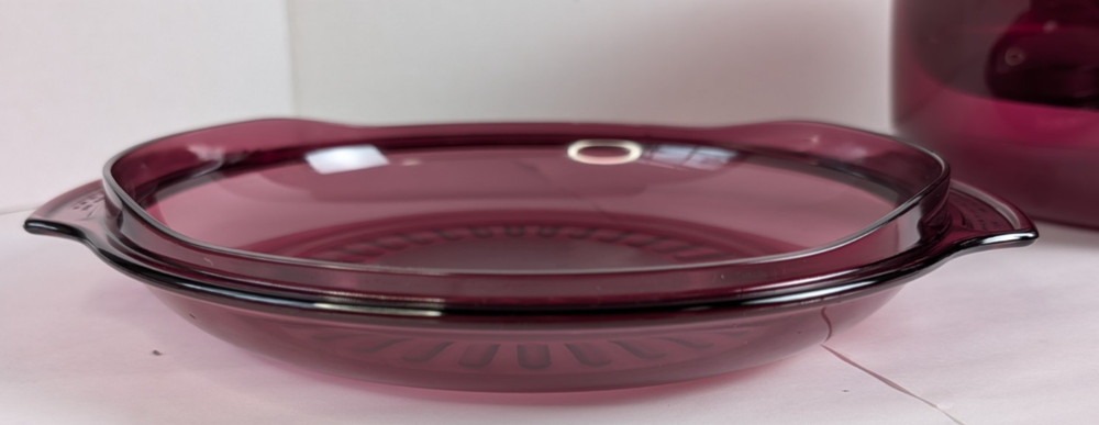 Tupperware Microwave Steamer Stack Cooker 9 Pc Set Cranberry Chimney Complete