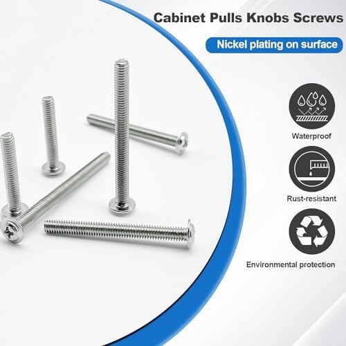 M4 Machine Screws for Cabinet Pulls Handles
