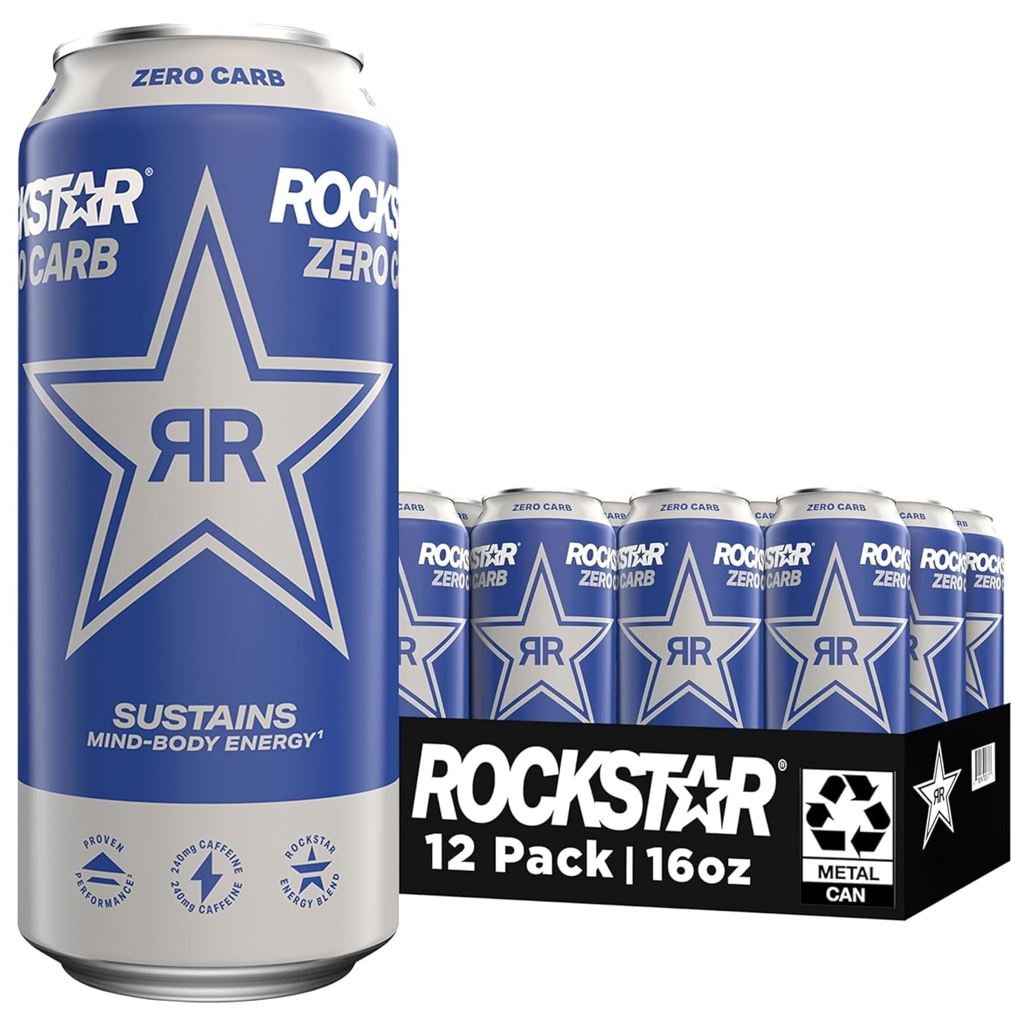 Rockstar Zero Carb 16oz 12pk