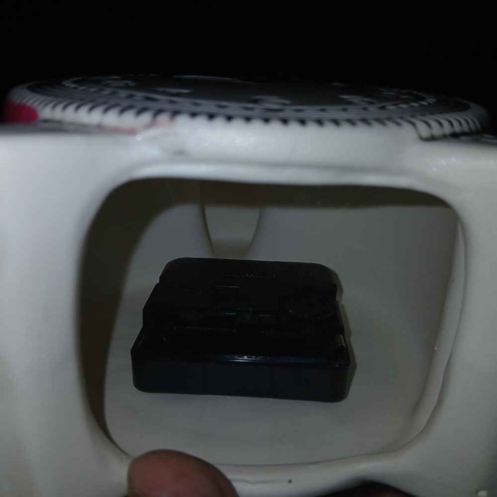 Ashland Pink and White Ceramic Clock One Size