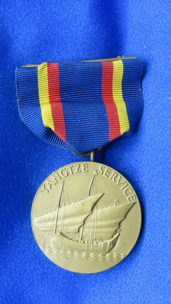 ORIGINAL U.S. NAVY YANGTZE SERVICE MEDAL-RIM MARKED "M.NO.9016"