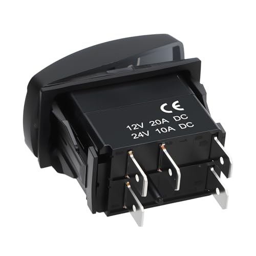 Interior Light Rocker Switch, On Off SPST 5 Pin Latching Switch, INTERIOR LIGHT