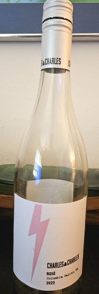 Charles & Charles 2022 Rose EMPTY Wine Bottle