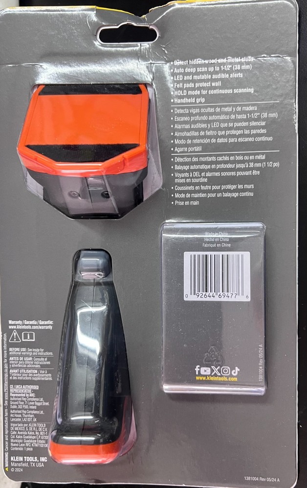 Klein Tools Electronic Stud Finder ESF100 4776