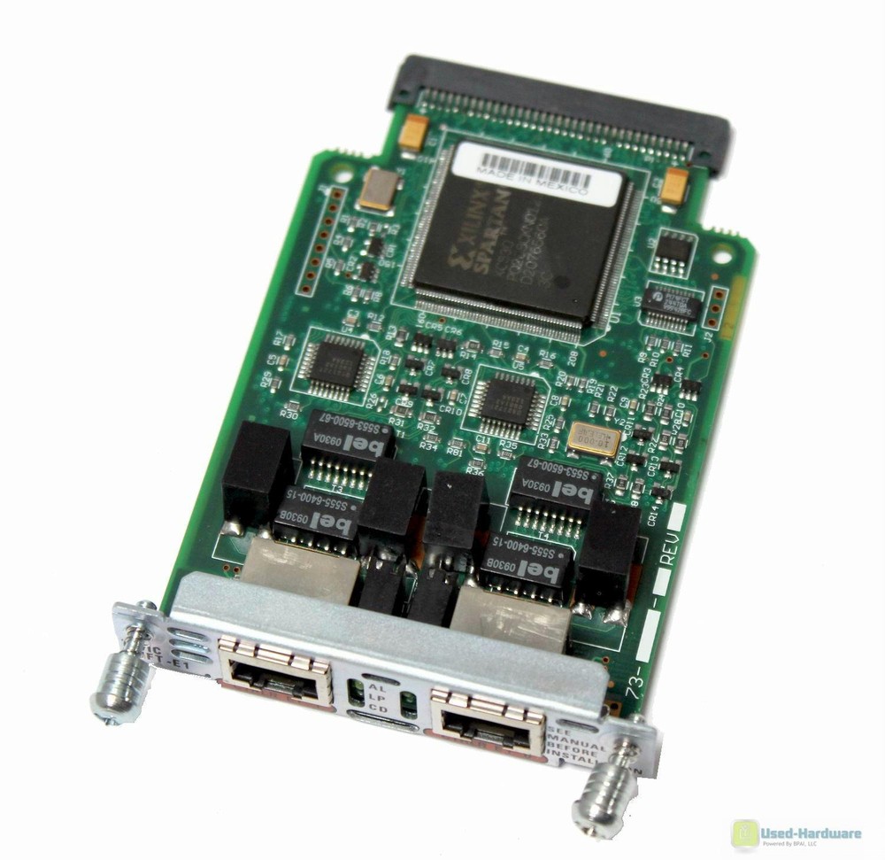 Cisco VWIC-2MFT-E1 2-Port RJ-48 Multiflex Trunk-E1 Voice Interface Module Card