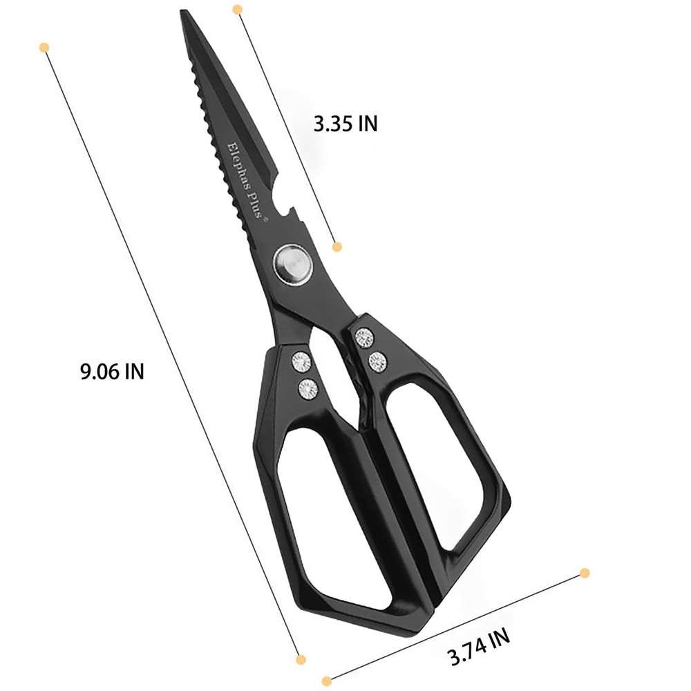 Multi-Purpose Rust Proof Kitchen Shears, Heavy Duty Meat Scissors, Dishwasher...