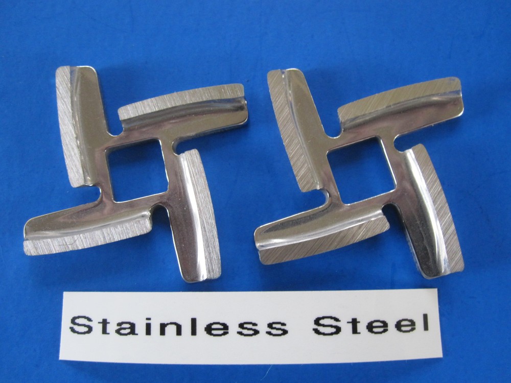 *TWO* SHARP Replacement KNIFE Blades for Electric Back To Basics Meat Grinder