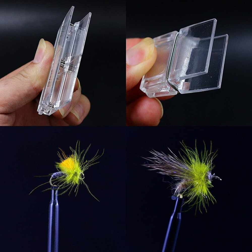 4pcs(3 Size) Feather Magic Clips Set Fly Tying Super Dubbing Tools Table Clip