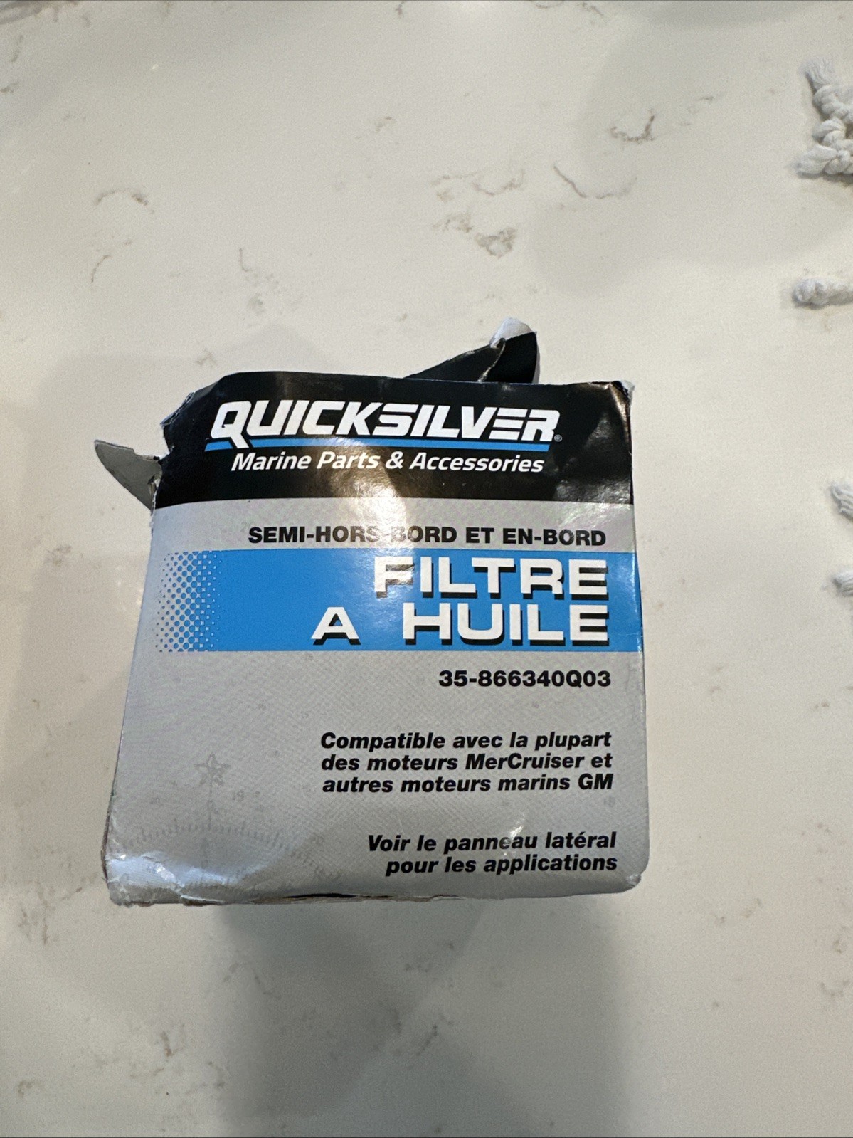 Mercury Marine/Mercruiser New OEM FILTER-OIL  35-866340Q03