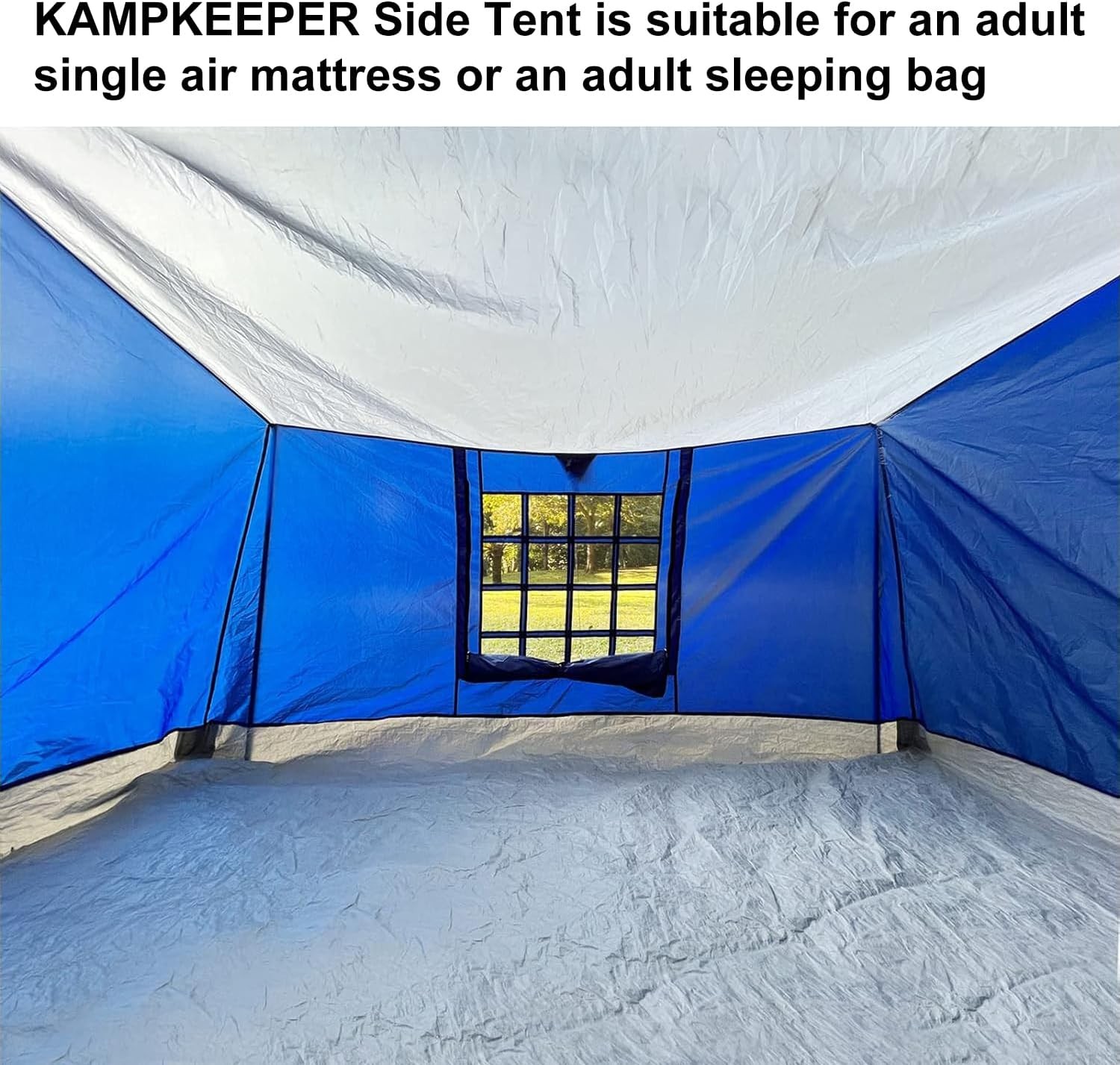 KAMPKEEPER Side Tent,Camping Tent for 10' x 10' Pop Up Canopy, Easy Set Up Gazeb