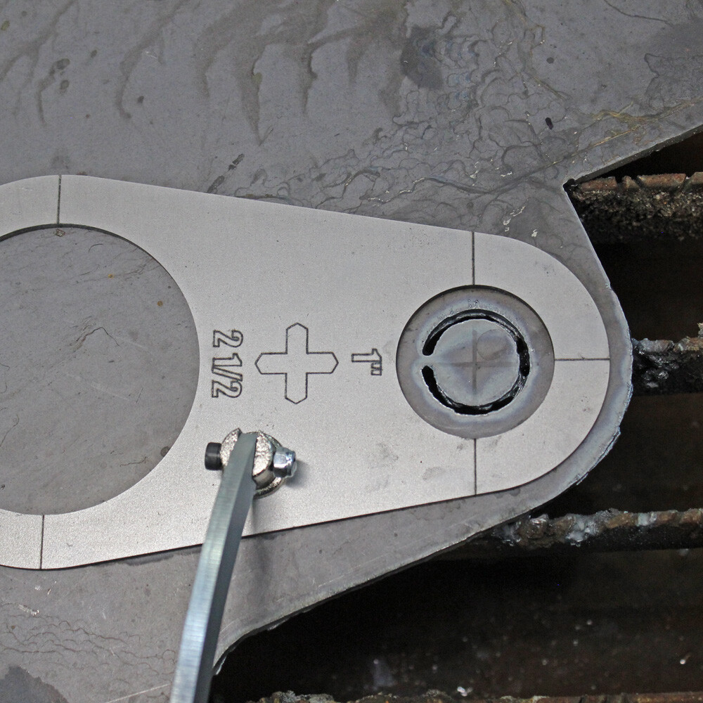 Plasma Stencil - Circle Cutter Guide - 5 pc. kit - plasma cutter hole templates