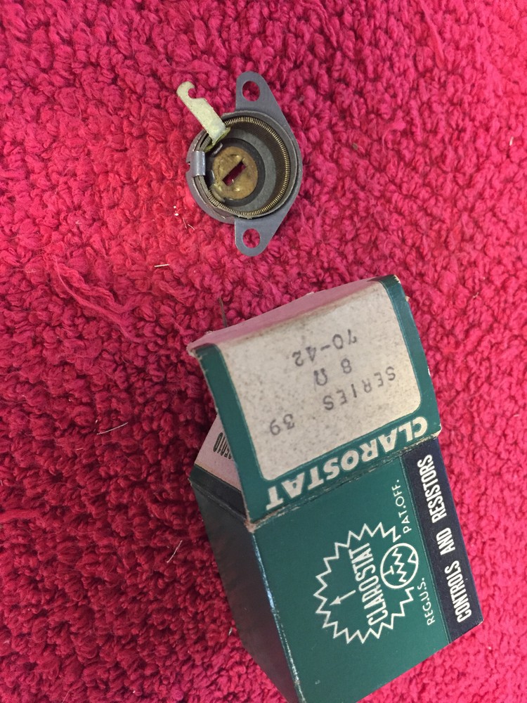 SERIES 39 8 OHM  CLAROSTAT  NOS