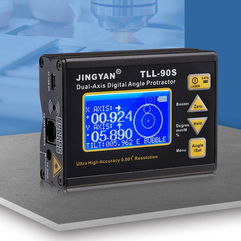 TTL-90S Magnetic Inclinometer Dual-Axis Angle Protractor Angle Finder Tool