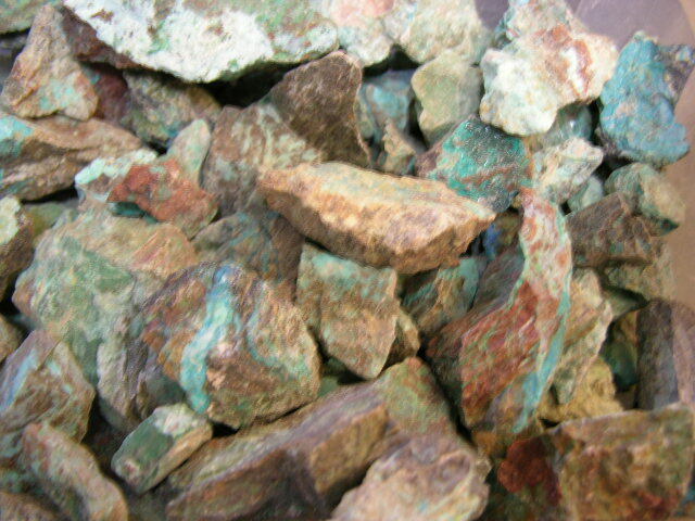 Chrysocolla mine rough Arizona 1-3 inch 2 pound lots free priority shipping