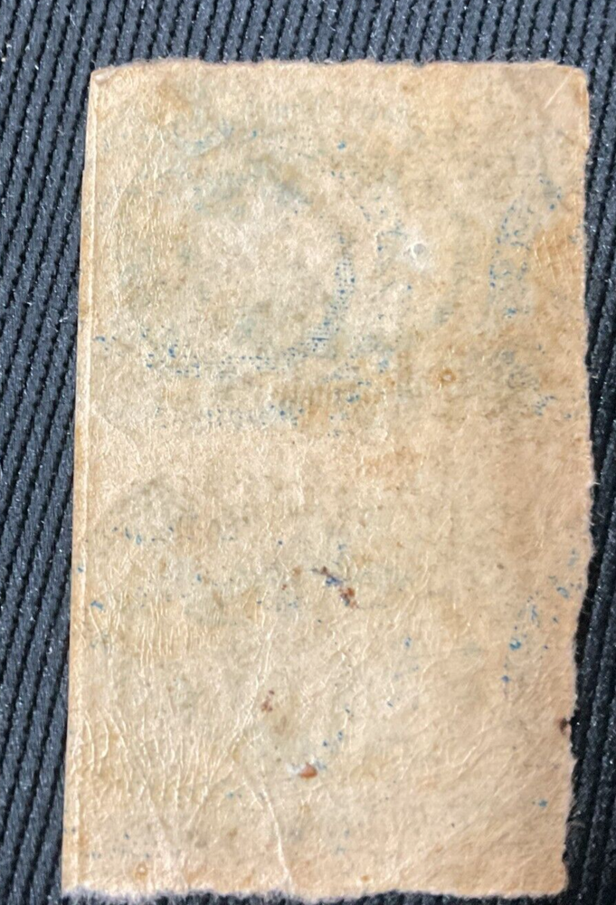 Original Confederate Jefferson Davis two attached Stamps 10 cent