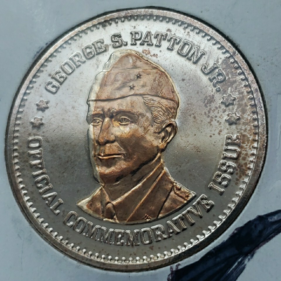 George S. Patton Double Eagle Commemorative Gold Gilded Coin