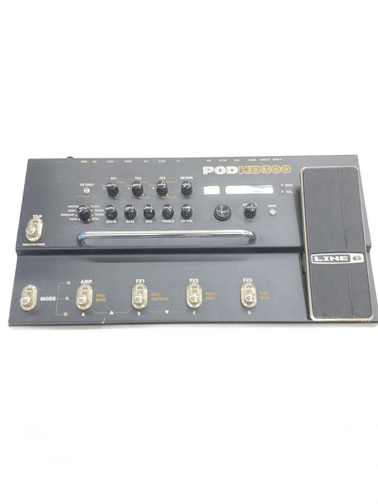 Line 6 Pod HD300 Multi Effect Amp Modeler Pedal Board