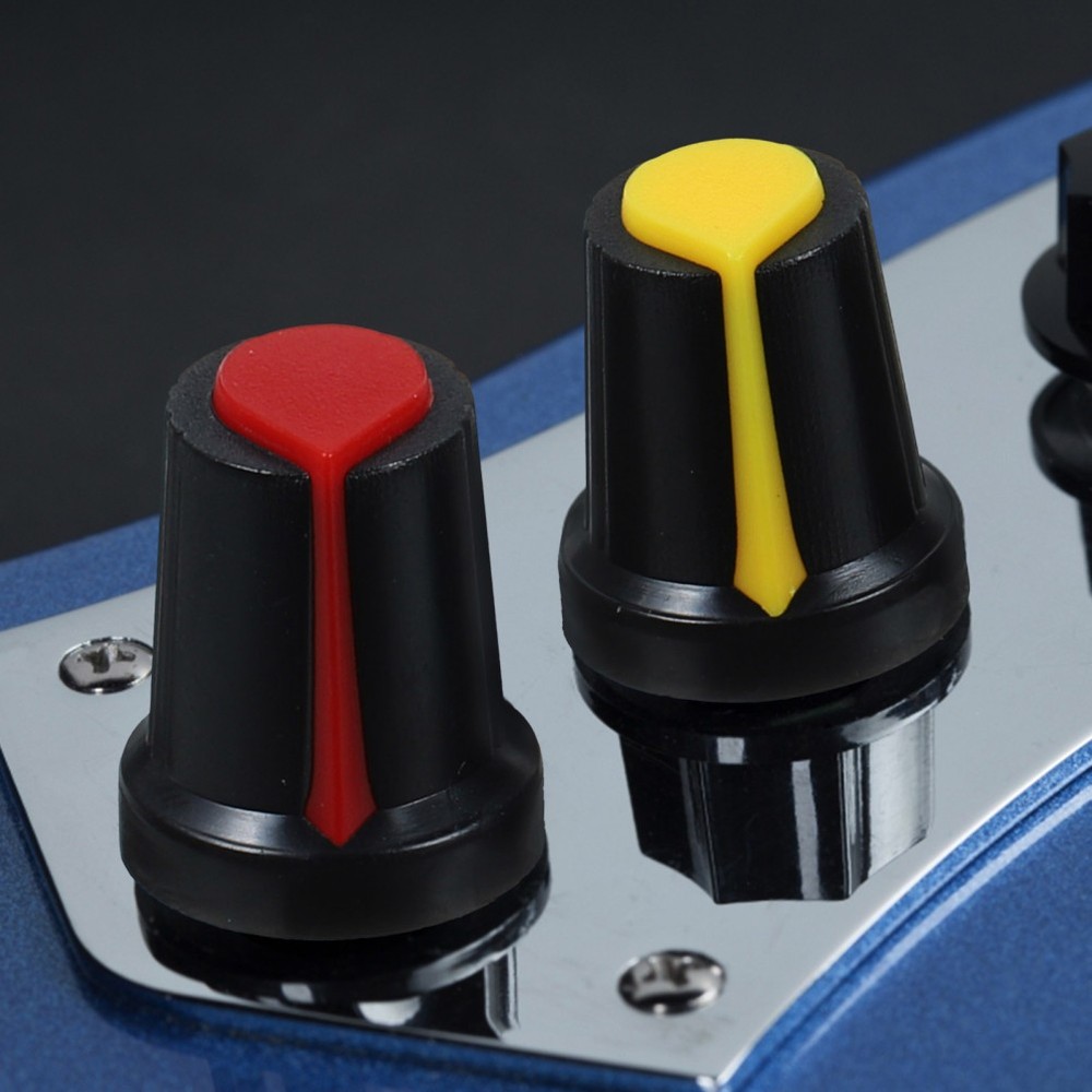 50 Pcs Volume Tone Control Knobs Caps Electric Guitar Replacement Potentiometer