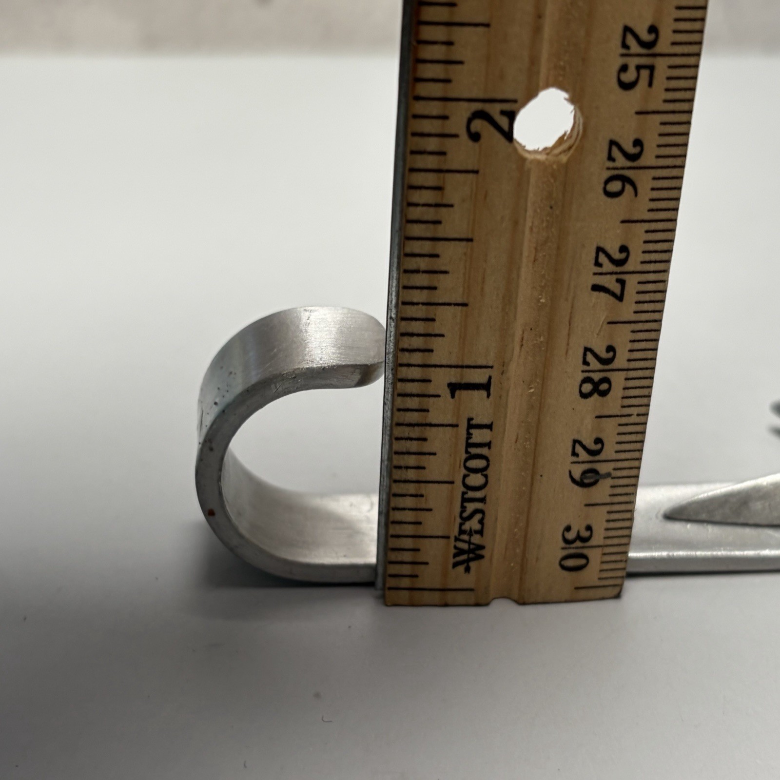 MCM Atomic Star Burst Metal Silver Robe Towel Hook Holder Wall Mount Bathroom 5"