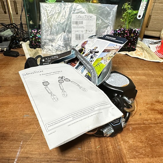 FallTech 72706TB3 Duratech 6' Mini Class 1 Personal SRL-P w/ Steel Rebar Hooks