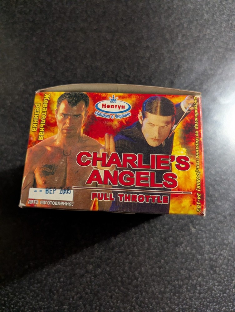 Empty box Charlie's Angels Sticker  Bubble gum inserts Rare