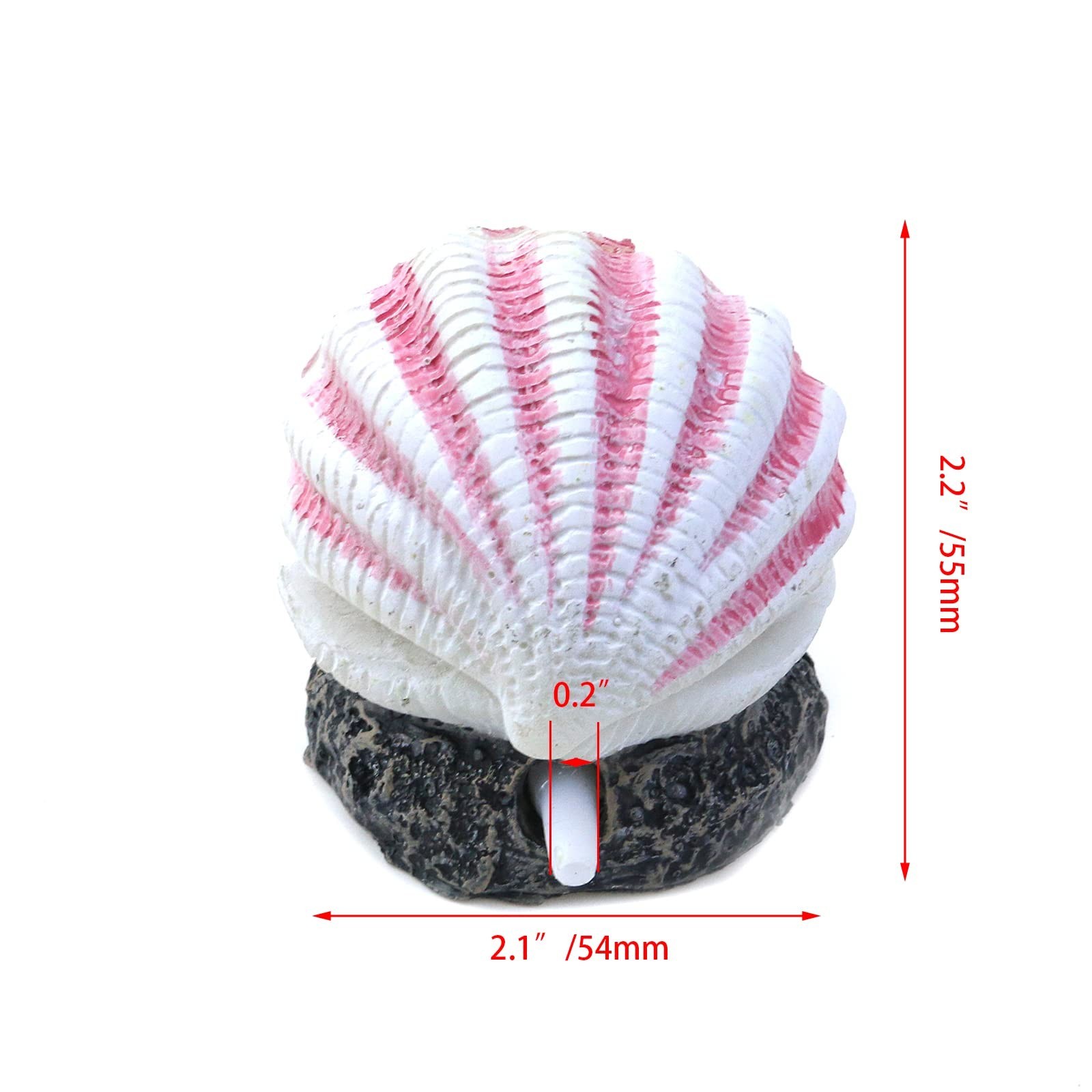 Aquarium Volcano with Air Stone Bubbler Volcano Ornament Fish Tank Bubble Mak...