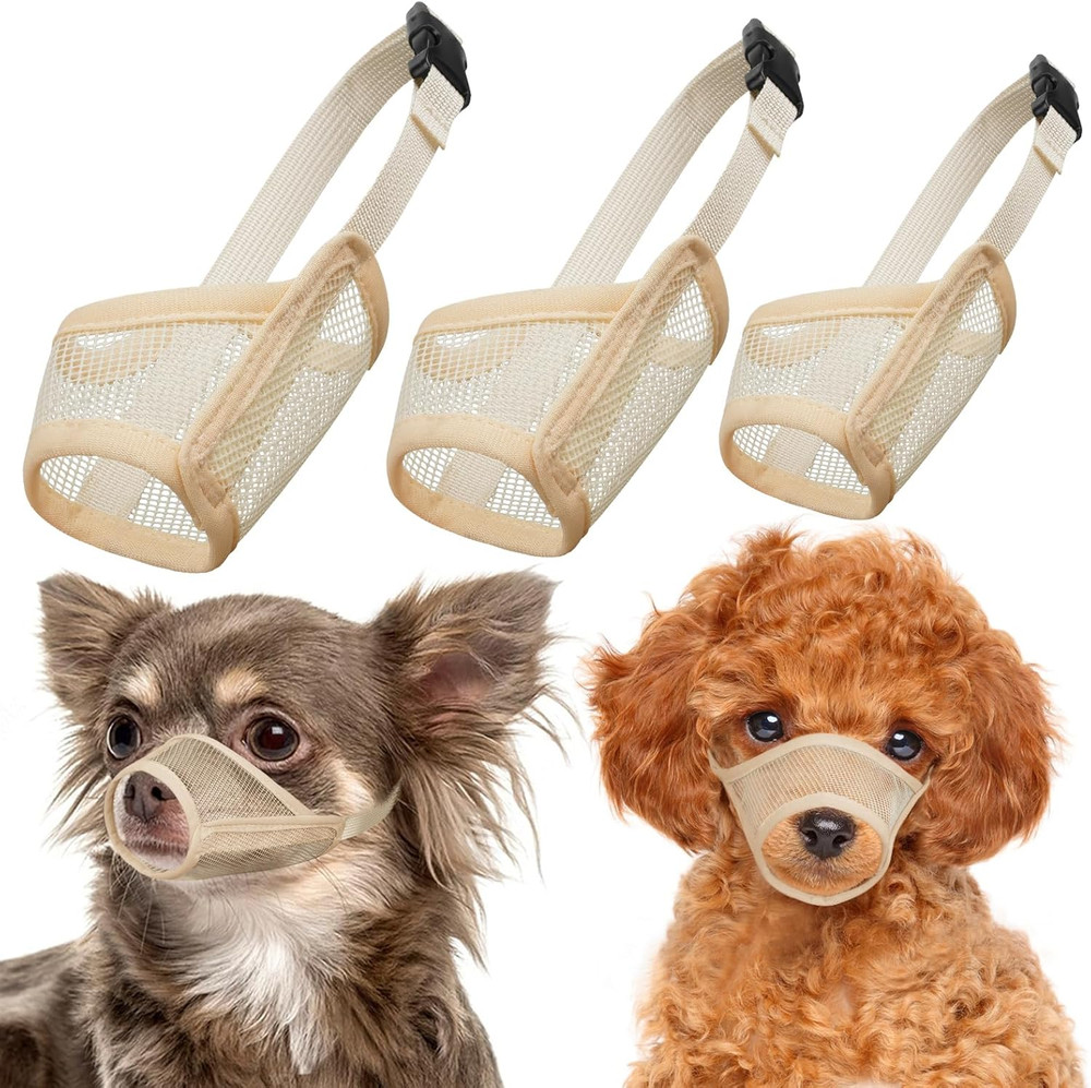 Dog Muzzle Suits for Small Medium Large Dogs, Mesh Muzzle anti Biting Chewing, B
