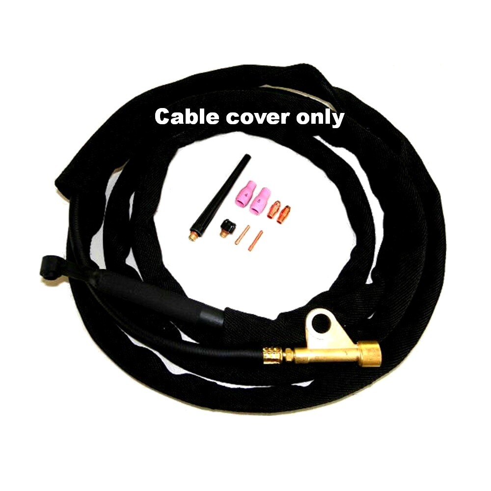 WeldingCity® Cable Cover Nylon 12' (L) x 3" (W) w/ Zipper TIG Welding Torch 9/17