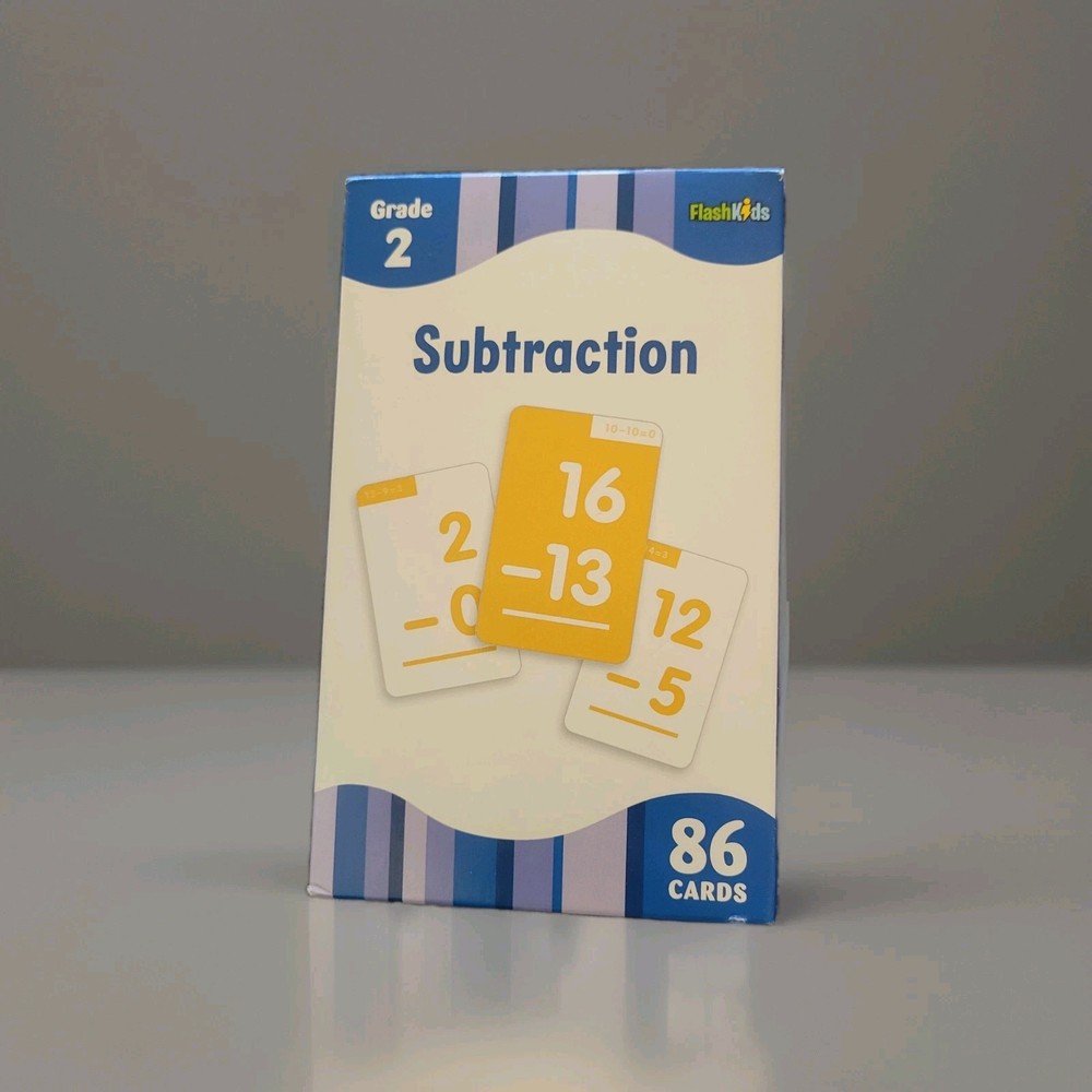 Flash Cards Subtraction Grade 2 Education & Learning Tool