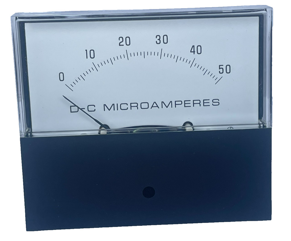 GE General Electric Panel Meter, D-C Microamperes, 0-50