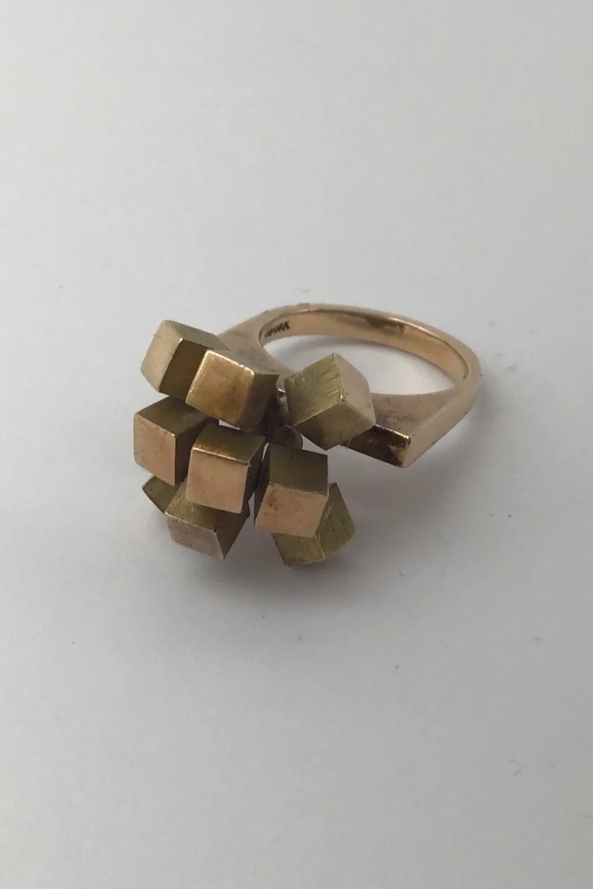 Hans Hansen 14 Kt Gold Ring Modern