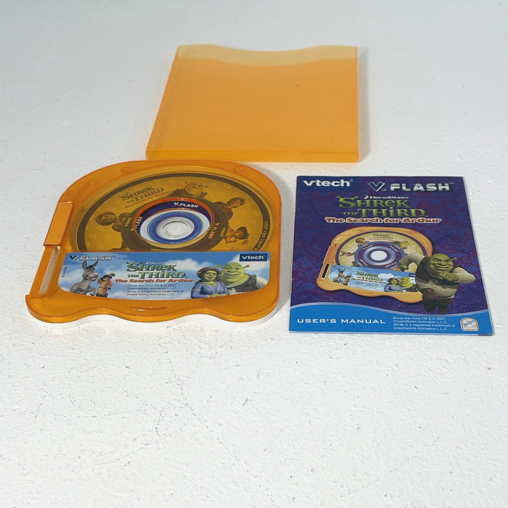 Vintage Y2K VTech V Flash Expansion Bundle 7 Games 2 Controllers & AV Cable