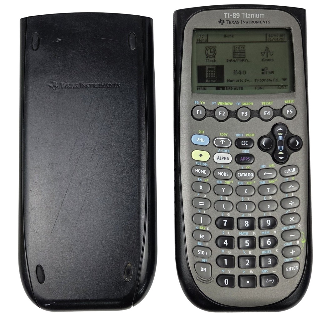 Texas Instruments TI-89 Titanium Graphing Calculator Black Gray