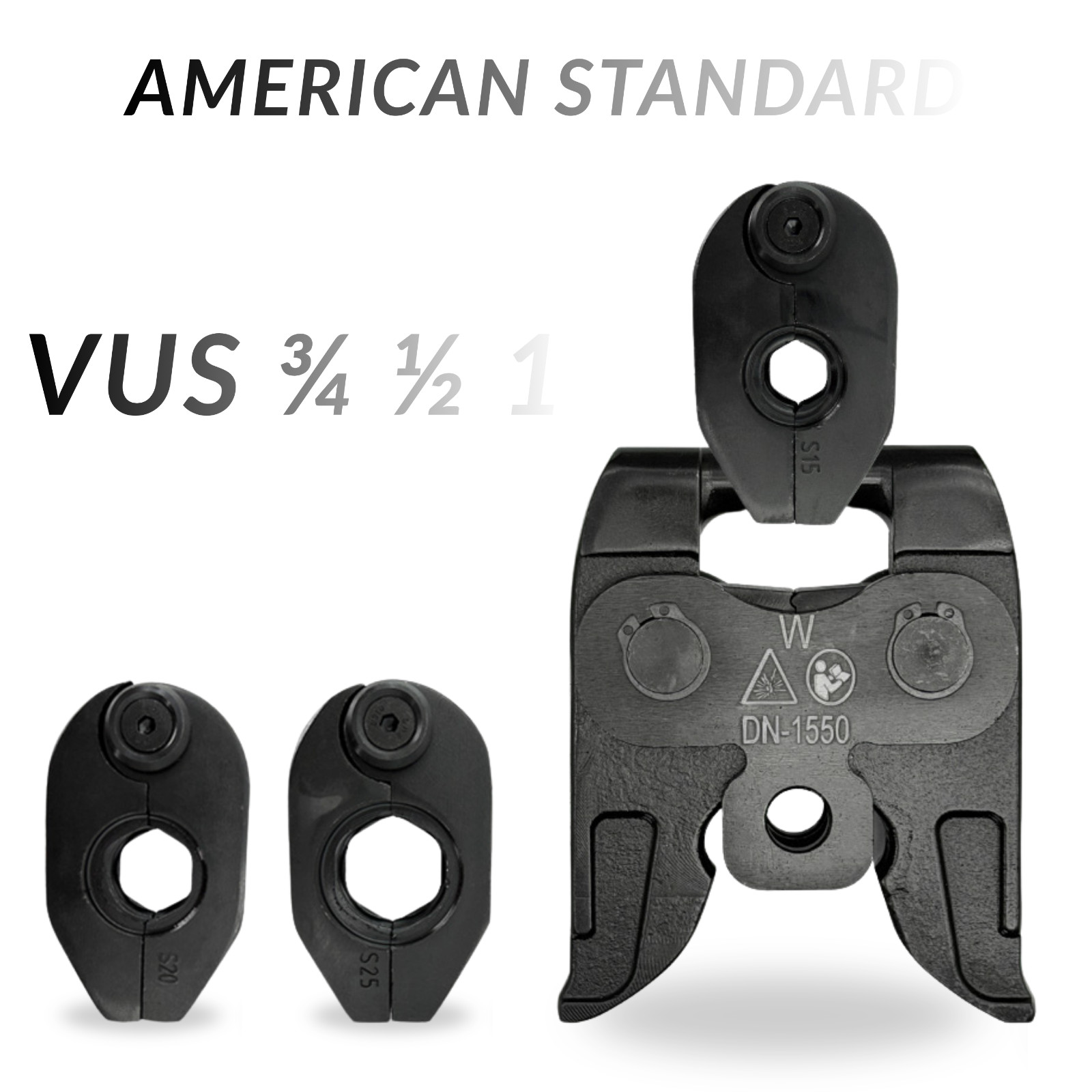 Universal 360° Rotatable Press Jaw Head – Ring Type, Compatible with Milwaukee,