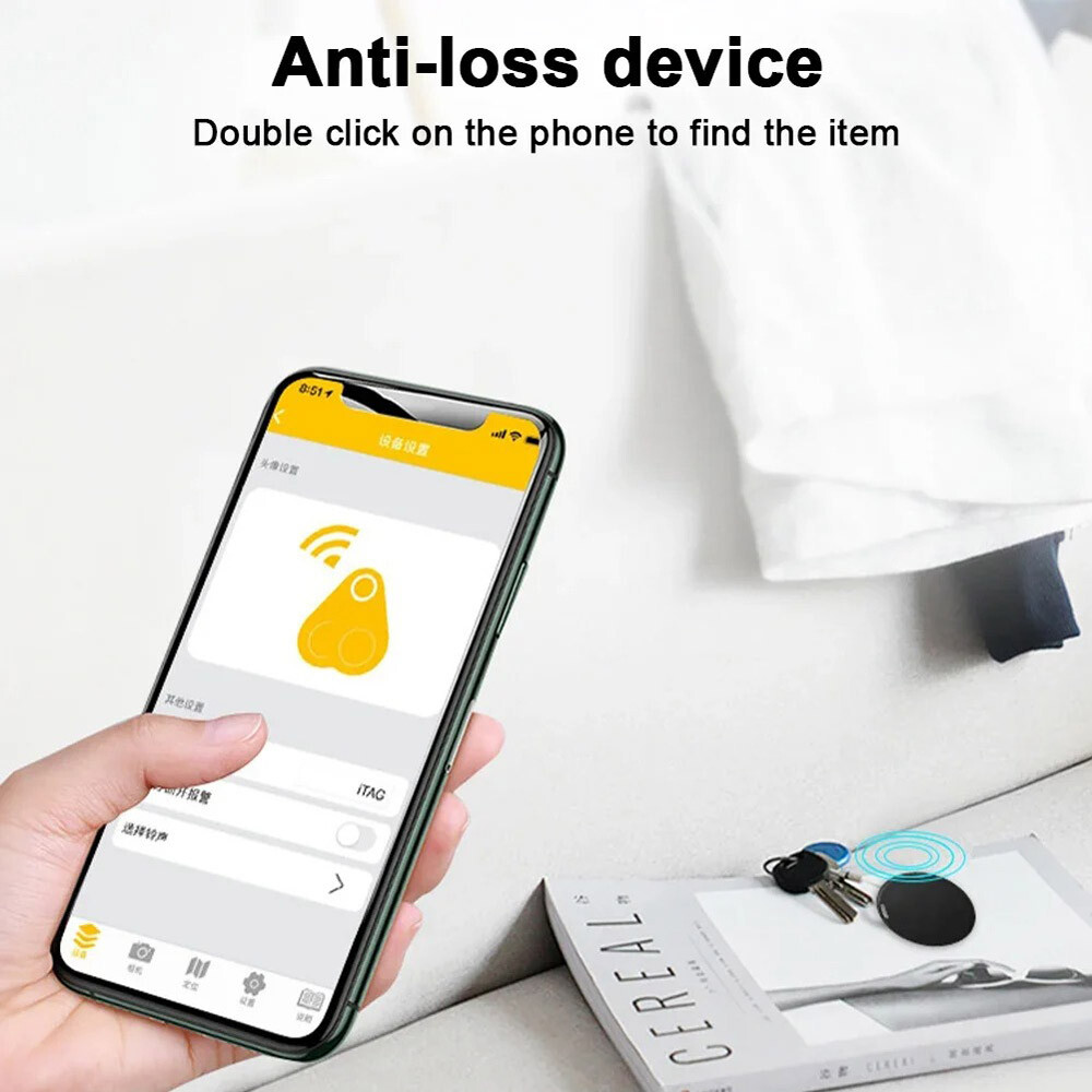 Bluetooth Mini GPS Tracking Tag Key Child Pet Finder Tracker Location Device US
